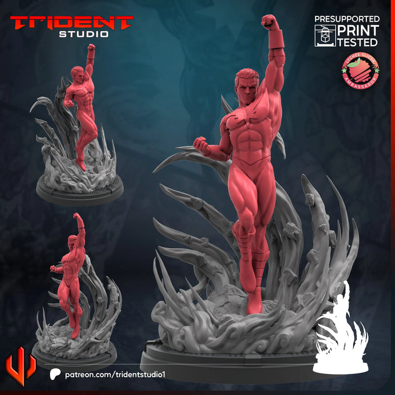 Genis Vell Marvel MCP-compatible 40mm resin proxy miniature by Trident Miniatures - product image 1