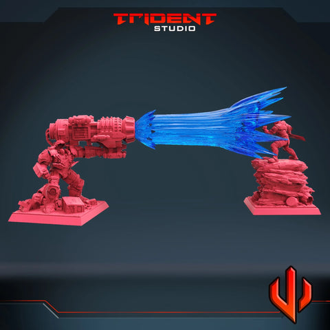 Hulkbuster And Thanos Diorama Marvel MCP-scale 40mm resin diorama by Trident Miniatures - product image 1