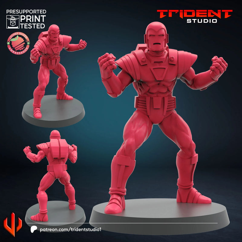 Iron Man Silver Centurion Marvel MCP-compatible 40mm resin proxy miniature by Trident Miniatures - product image 1
