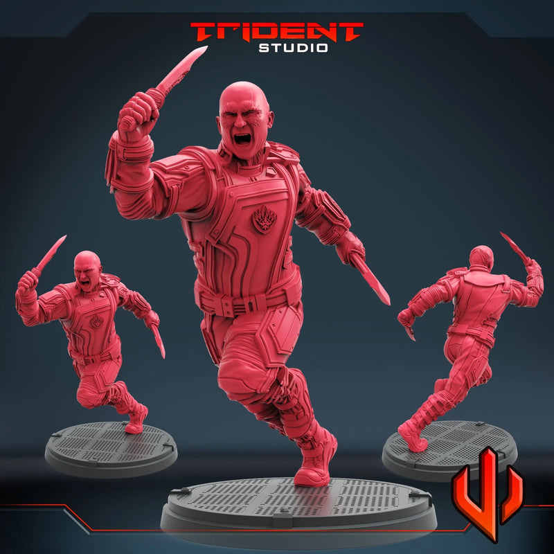 Drax - Sculpt A Marvel MCP-compatible 40mm resin proxy miniature by Trident Miniatures - product image 1