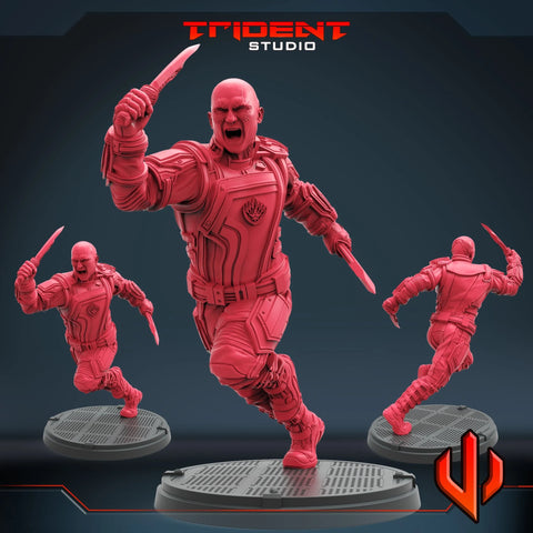 Drax - Sculpt A Marvel MCP-compatible 40mm resin proxy miniature by Trident Miniatures - product image 1