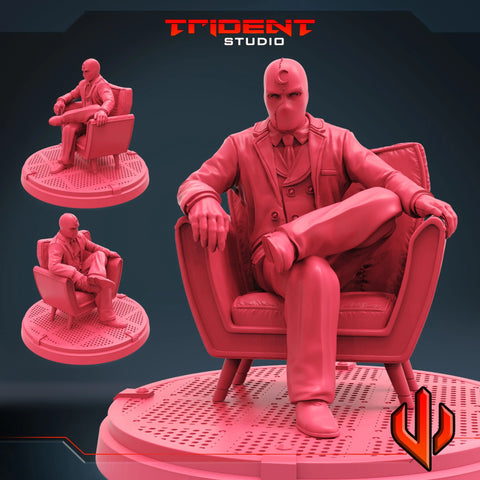 Moon Knight - Sculpt A Marvel MCP-compatible 40mm resin proxy miniature by Trident Miniatures - product image 1