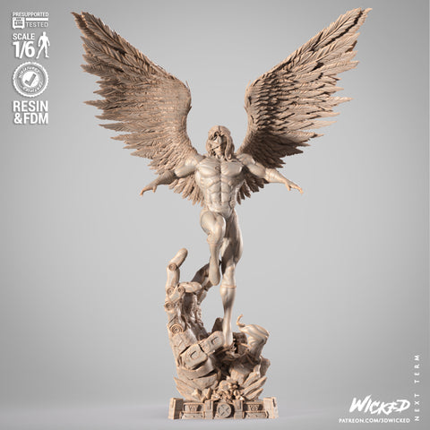 Angel Sculpture resin statue kit view 1