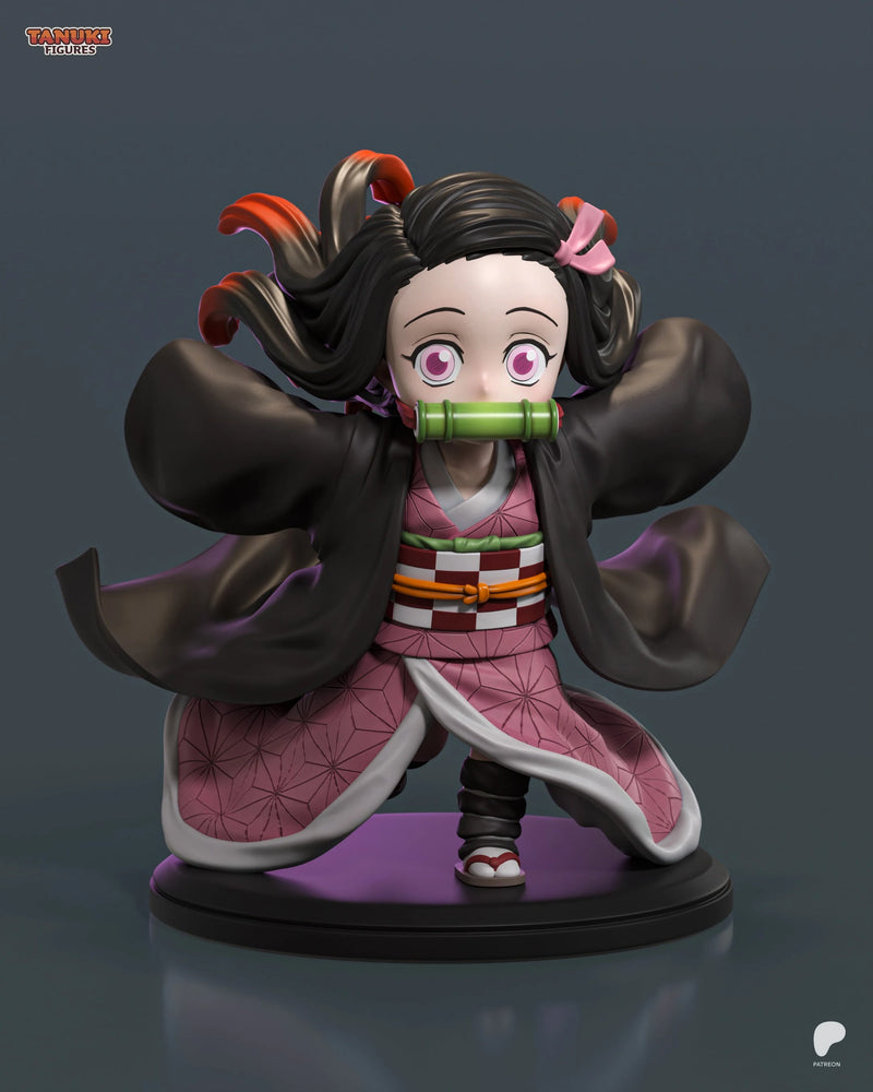 Nezuko Chibi Resin Figure - Chibi view 1