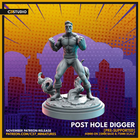 Piledriver Marvel MCP-compatible resin miniature by C27 Studios - product image 1