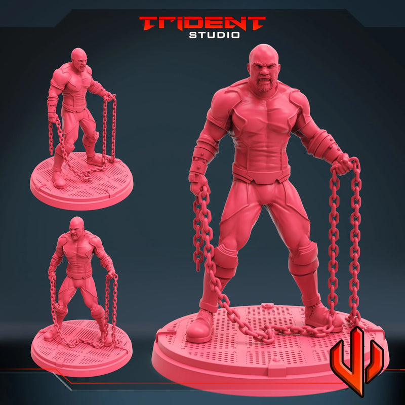 Luke Cage Marvel MCP-compatible 40mm resin proxy miniature by Trident Miniatures - product image 1