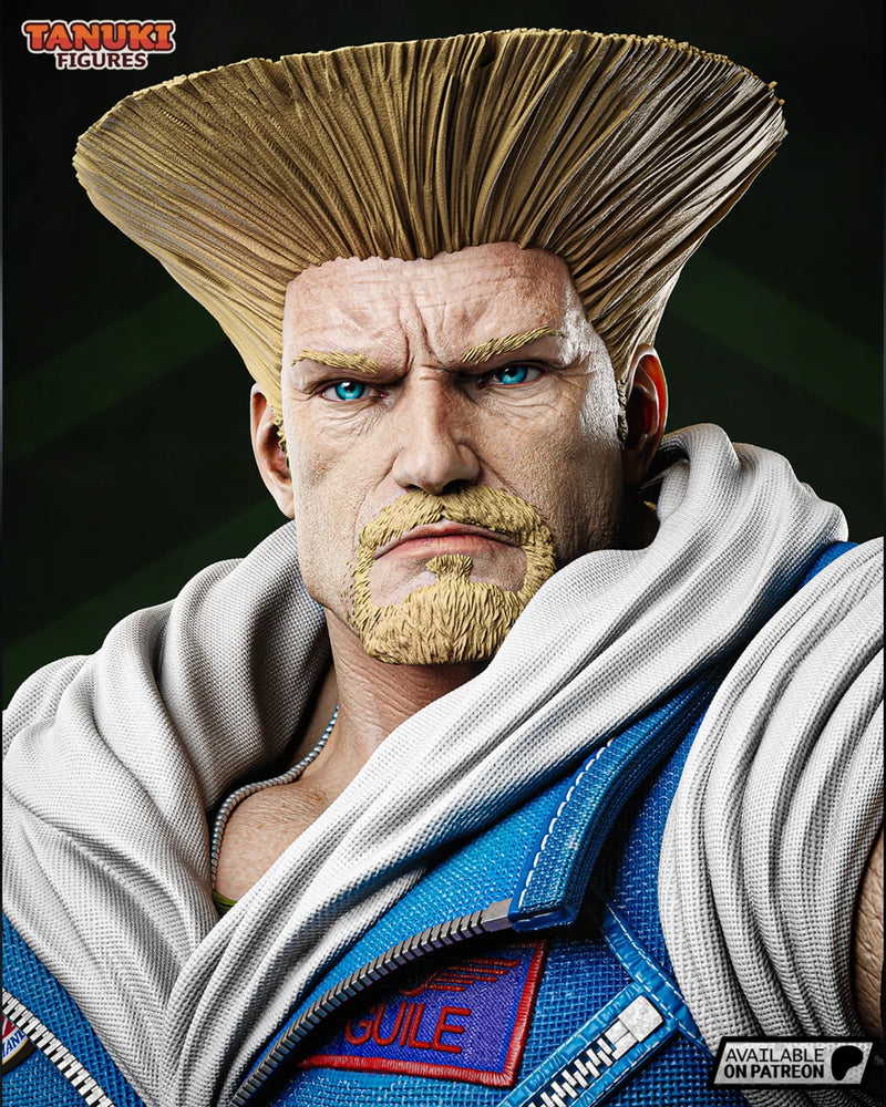 Guile Resin Statue & Bust - Bust view 1