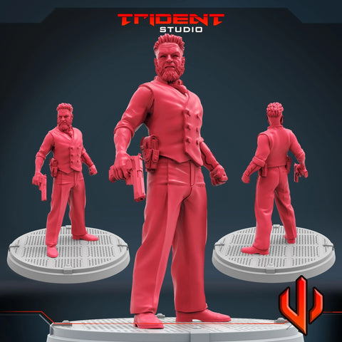 Ulysses Klaue - Sculpt B Marvel MCP-compatible 40mm resin proxy miniature by Trident Miniatures - product image 1
