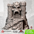 The Skull Castle 3D printed terrain view 1