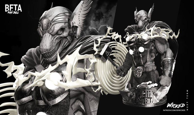 Beta Ray Bill Bust resin bust kit view 1