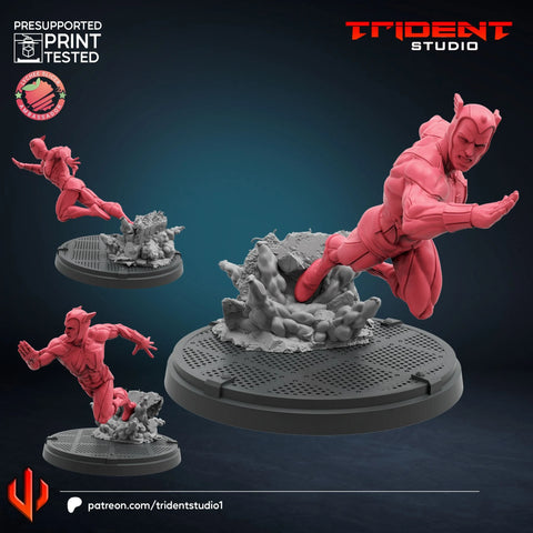 Whizzer Marvel MCP-compatible 40mm resin proxy miniature by Trident Miniatures - product image 1