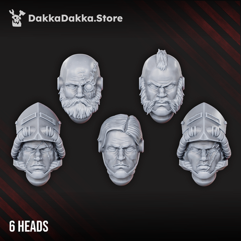 Alternative heads for DawnGuards - DakkaDakka Resin Miniature Accessory - image 1