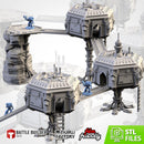 Sci-Fi City 3D printed terrain view 1
