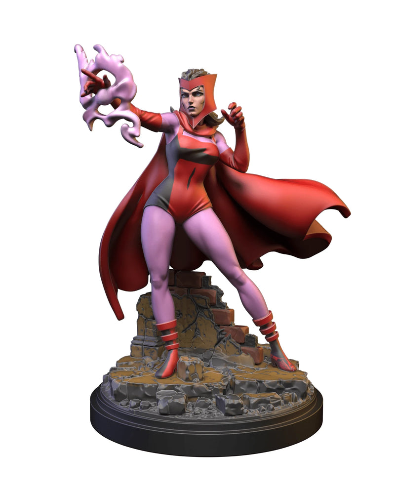 Scarlet Witch (Silver Age) Marvel MCP-compatible resin miniature by C27 Studios - product image 1