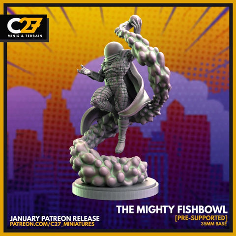 Mysterio Marvel MCP-compatible resin miniature by C27 Studios - product image 1