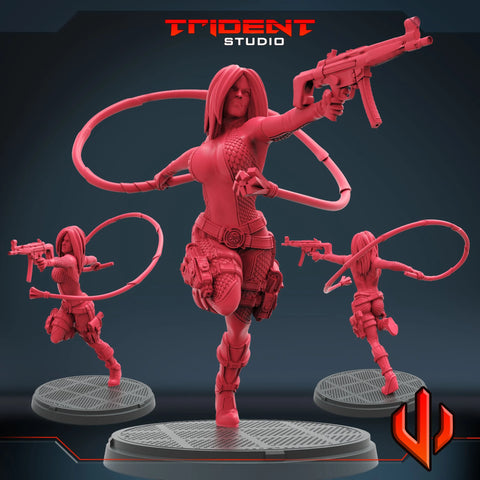Lady Viper Marvel MCP-compatible 40mm resin proxy miniature by Trident Miniatures - product image 1