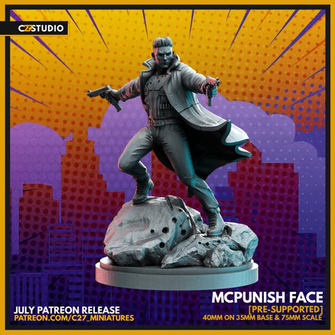 Punisher (Jul 2022 Sculpt) Marvel MCP-compatible resin miniature by C27 Studios - product image 1