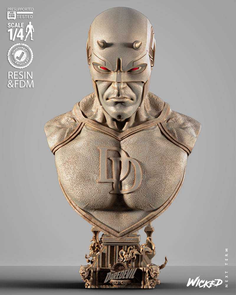 Daredevil Portrait Bust resin bust kit view 1