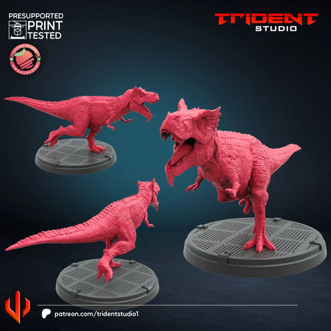 Devil Dinosaur Marvel MCP-compatible 40mm resin proxy miniature by Trident Miniatures - product image 1