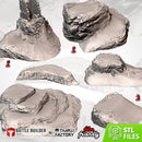 Modern Hills 3D printed terrain view 1