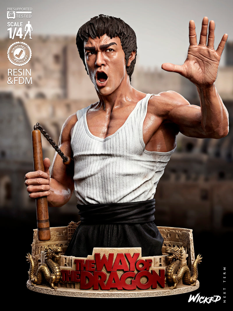 Bruce Lee Portrait Bust resin bust kit view 1