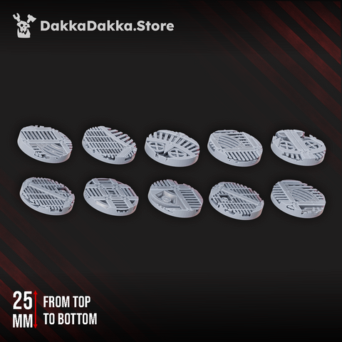 Industrial Bases 25mm to 60mm - DakkaDakka Resin Miniature - image 1