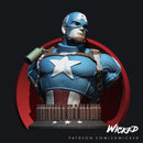 Captain America 3d Bust resin bust kit view 1
