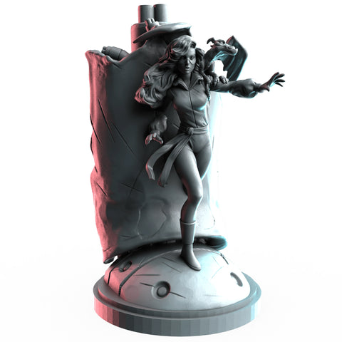 Shadowcat (Jul 2023 Sculpt) Marvel MCP-compatible resin miniature by C27 Studios - product image 1