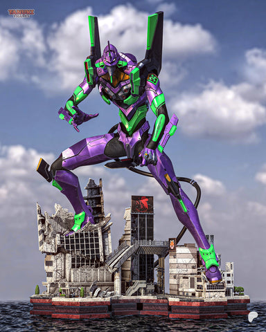 Eva 01 Resin Statue & Bust - Full Size view 1