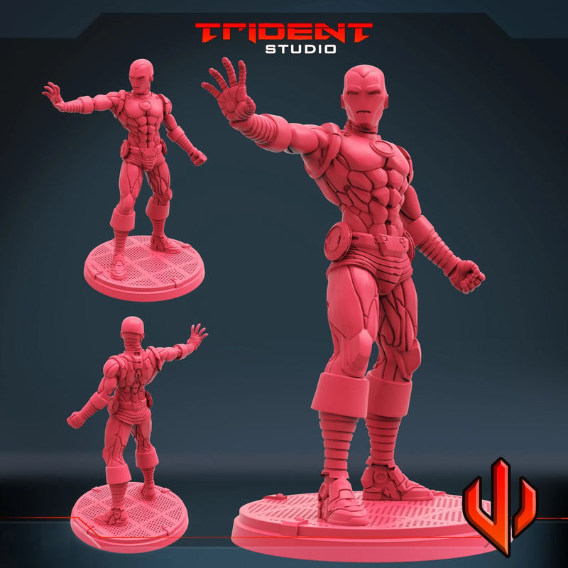 Classic Iron Man - Sculpt A Marvel MCP-compatible 40mm resin proxy miniature by Trident Miniatures - product image 1