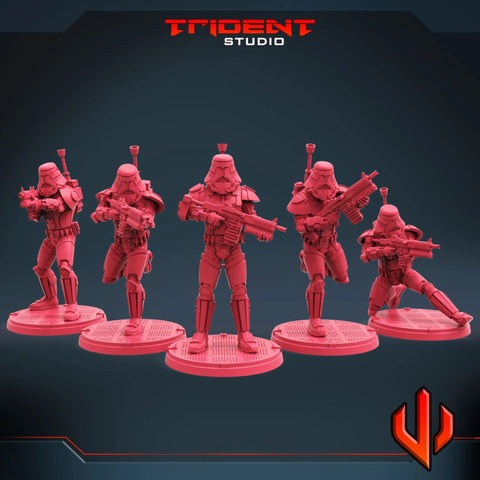 Imperial Elite Soldiers Star Wars MCP-compatible 40mm resin proxy miniature by Trident Miniatures - product image 1