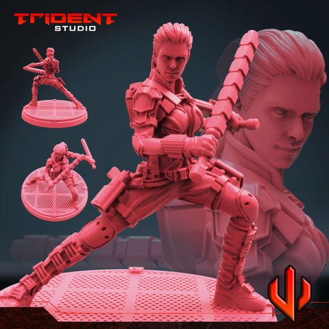 Melina Vostokoff - Sculpt C Marvel MCP-compatible 40mm resin proxy miniature by Trident Miniatures - product image 1
