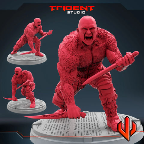 Drax - Sculpt C Marvel MCP-compatible 40mm resin proxy miniature by Trident Miniatures - product image 1