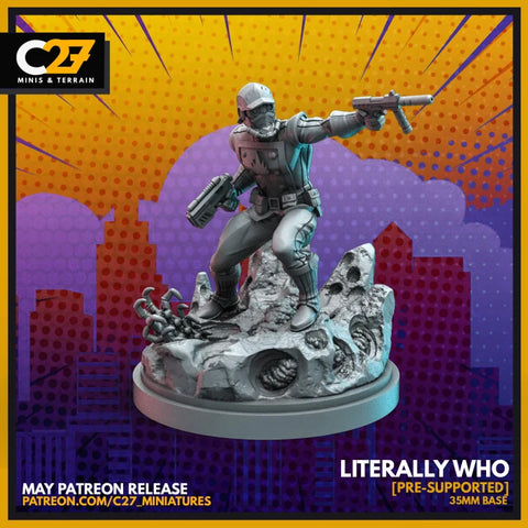 Star-Lord Marvel MCP-compatible resin miniature by C27 Studios - product image 1