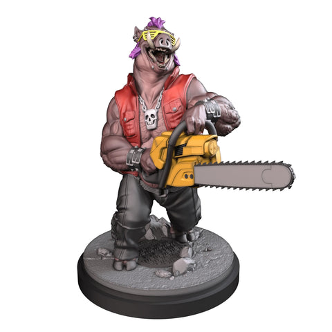 Bebop TMNT MCP-compatible resin miniature by C27 Studios - product image 1