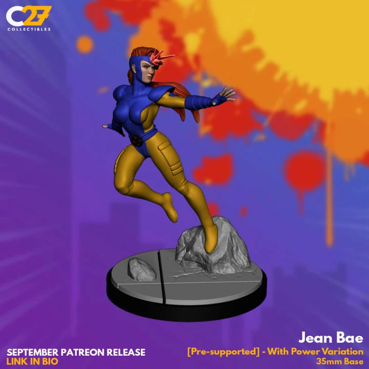 Jean Grey Marvel MCP-compatible resin miniature by C27 Studios - product image 1