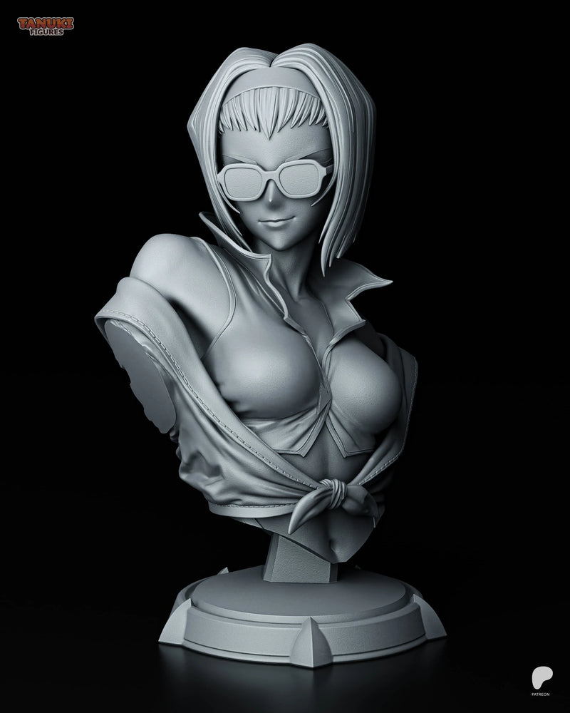 Faye Resin Statue & Bust - Bust view 1