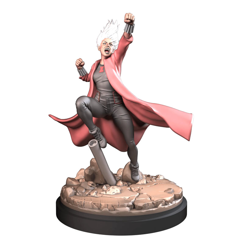 Black Widow Wastelanders Marvel MCP-compatible resin miniature by C27 Studios - product image 1