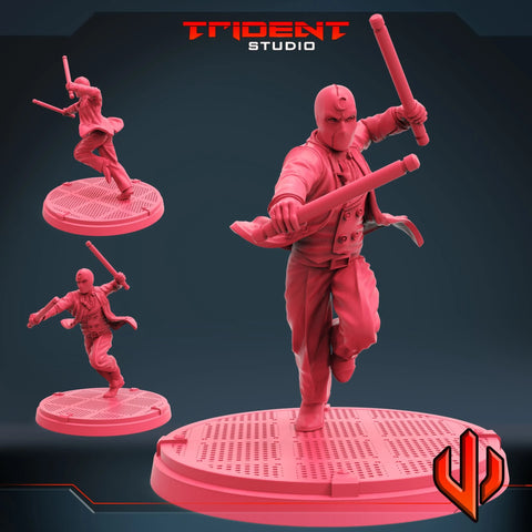 Moon Knight - Sculpt B Marvel MCP-compatible 40mm resin proxy miniature by Trident Miniatures - product image 1
