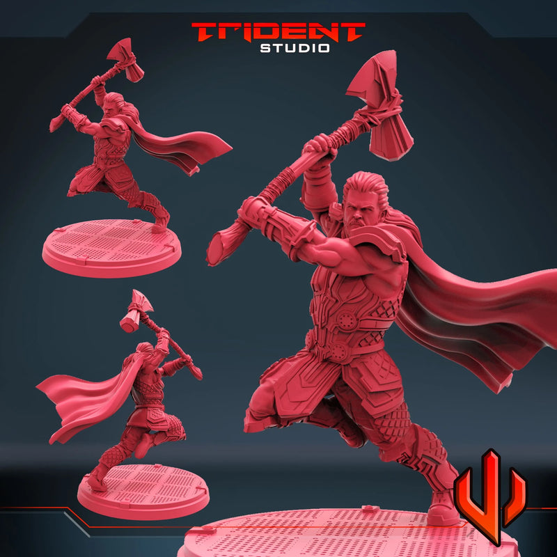 Thor Love And Thunder - Sculpt B Marvel MCP-compatible 40mm resin proxy miniature by Trident Miniatures - product image 1
