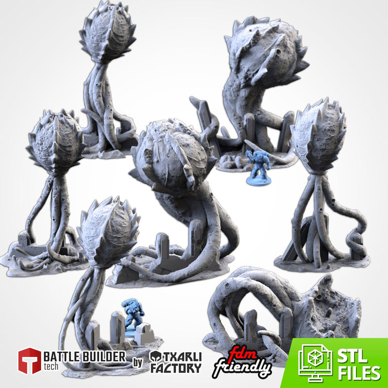 Spores 3D printed terrain view 1