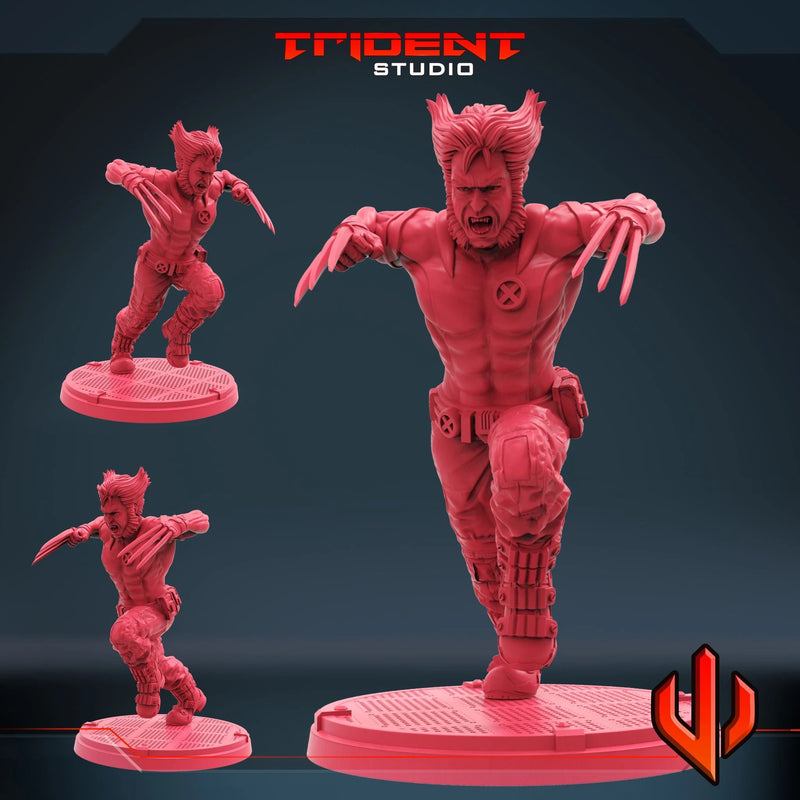 Wolverine - Sculpt B Marvel MCP-compatible 40mm resin proxy miniature by Trident Miniatures - product image 1