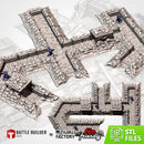 Modular Trenches WWII 3D printed terrain view 1