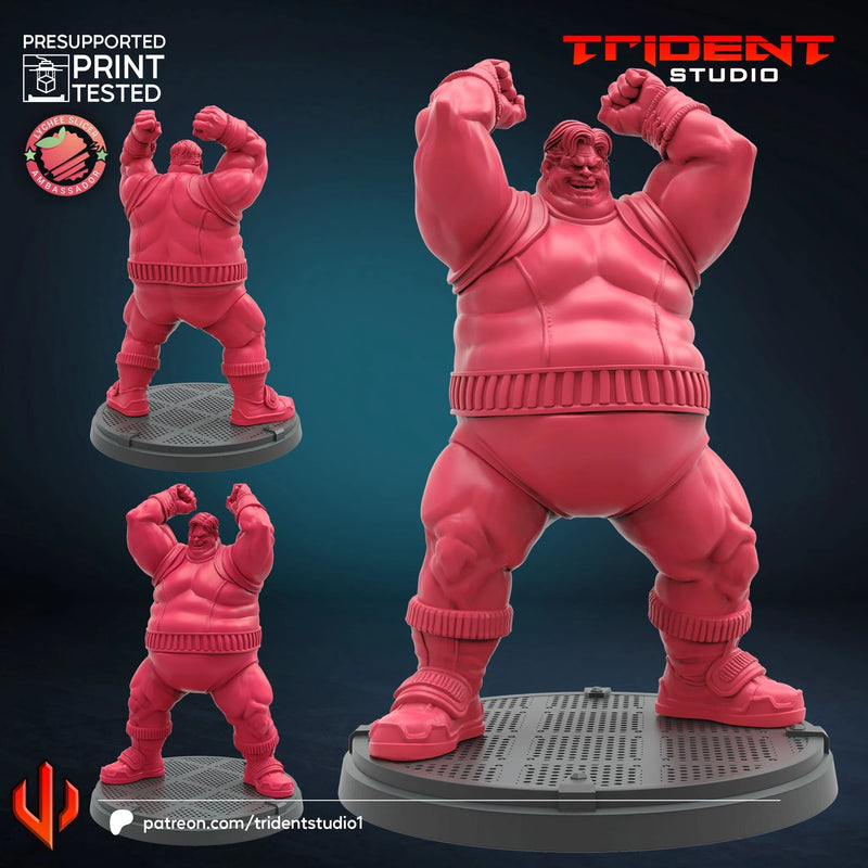 Blob Marvel MCP-compatible 40mm resin proxy miniature by Trident Miniatures - product image 1