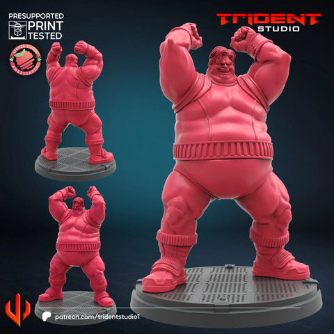 Blob Marvel MCP-compatible 40mm resin proxy miniature by Trident Miniatures - product image 1