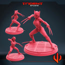 X-23 - Sculpt B Marvel MCP-compatible 40mm resin proxy miniature by Trident Miniatures - product image 1