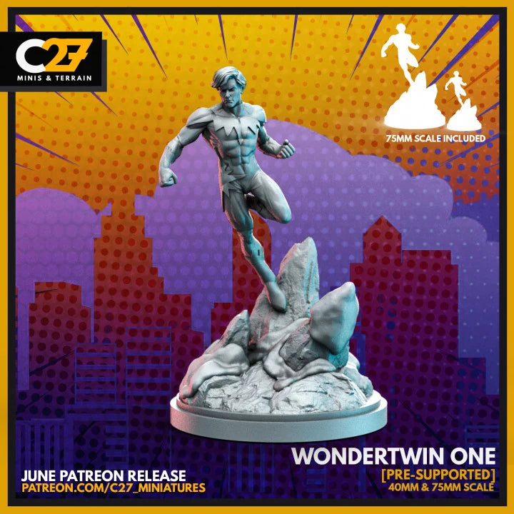 Northstar Marvel MCP-compatible resin miniature by C27 Studios - product image 1