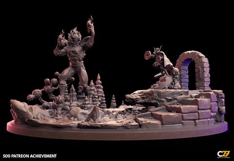 Doctor Strange vs. Dormammu Marvel resin diorama by C27 Studios - product image 1