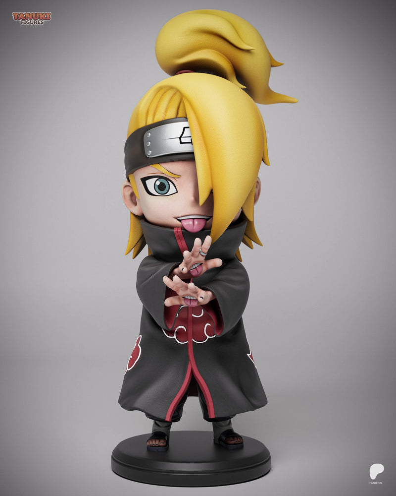 Deidara Chibi Resin Figure - Chibi view 1