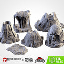 Volcanic Terrain 3D printed terrain view 1